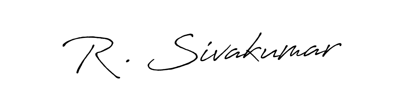 Antro_Vectra_Bolder is a professional signature style that is perfect for those who want to add a touch of class to their signature. It is also a great choice for those who want to make their signature more unique. Get R . Sivakumar name to fancy signature for free. R . Sivakumar signature style 7 images and pictures png