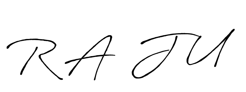 You can use this online signature creator to create a handwritten signature for the name R A  J U. This is the best online autograph maker. R A  J U signature style 7 images and pictures png