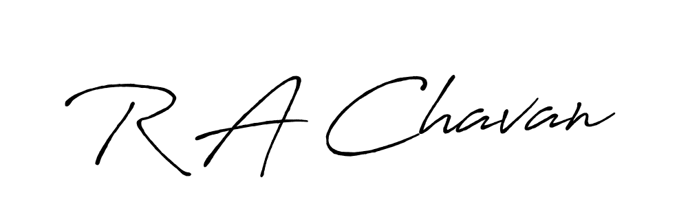 Use a signature maker to create a handwritten signature online. With this signature software, you can design (Antro_Vectra_Bolder) your own signature for name R A Chavan. R A Chavan signature style 7 images and pictures png