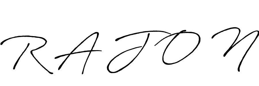 This is the best signature style for the R A J O N name. Also you like these signature font (Antro_Vectra_Bolder). Mix name signature. R A J O N signature style 7 images and pictures png