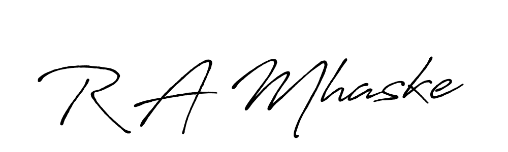 Make a beautiful signature design for name R A Mhaske. Use this online signature maker to create a handwritten signature for free. R A Mhaske signature style 7 images and pictures png