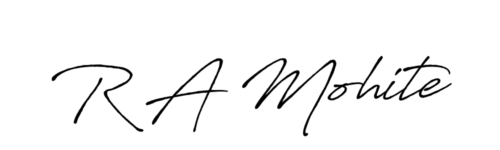 It looks lik you need a new signature style for name R A Mohite. Design unique handwritten (Antro_Vectra_Bolder) signature with our free signature maker in just a few clicks. R A Mohite signature style 7 images and pictures png