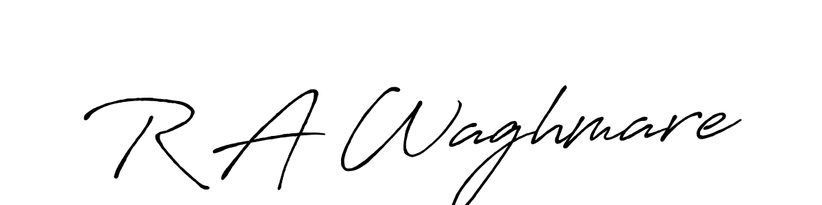 Also You can easily find your signature by using the search form. We will create R A Waghmare name handwritten signature images for you free of cost using Antro_Vectra_Bolder sign style. R A Waghmare signature style 7 images and pictures png