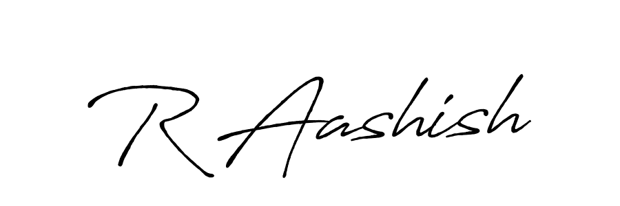 The best way (Antro_Vectra_Bolder) to make a short signature is to pick only two or three words in your name. The name R Aashish include a total of six letters. For converting this name. R Aashish signature style 7 images and pictures png