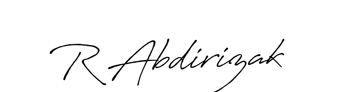 Also You can easily find your signature by using the search form. We will create R Abdirizak name handwritten signature images for you free of cost using Antro_Vectra_Bolder sign style. R Abdirizak signature style 7 images and pictures png