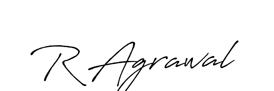 How to make R Agrawal signature? Antro_Vectra_Bolder is a professional autograph style. Create handwritten signature for R Agrawal name. R Agrawal signature style 7 images and pictures png