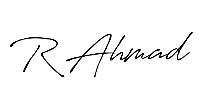 It looks lik you need a new signature style for name R Ahmad. Design unique handwritten (Antro_Vectra_Bolder) signature with our free signature maker in just a few clicks. R Ahmad signature style 7 images and pictures png