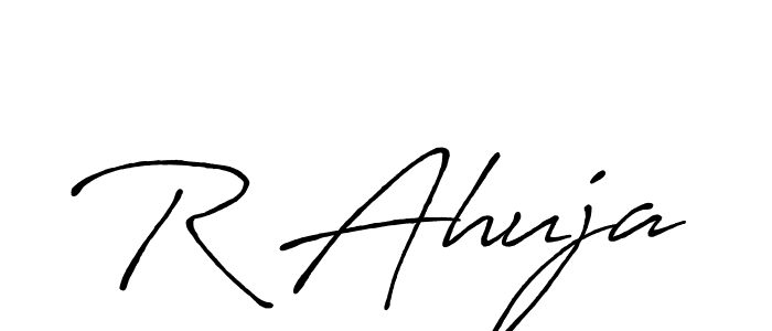Here are the top 10 professional signature styles for the name R Ahuja. These are the best autograph styles you can use for your name. R Ahuja signature style 7 images and pictures png