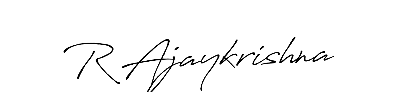 Similarly Antro_Vectra_Bolder is the best handwritten signature design. Signature creator online .You can use it as an online autograph creator for name R Ajaykrishna. R Ajaykrishna signature style 7 images and pictures png