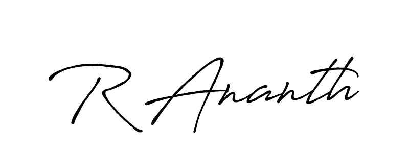 It looks lik you need a new signature style for name R Ananth. Design unique handwritten (Antro_Vectra_Bolder) signature with our free signature maker in just a few clicks. R Ananth signature style 7 images and pictures png