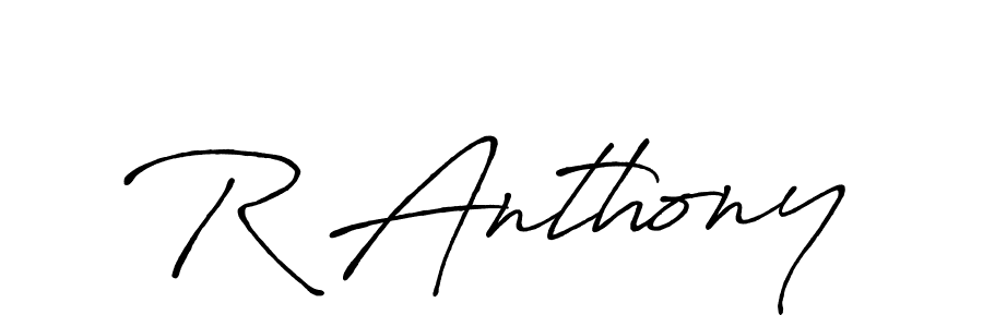 if you are searching for the best signature style for your name R Anthony. so please give up your signature search. here we have designed multiple signature styles  using Antro_Vectra_Bolder. R Anthony signature style 7 images and pictures png