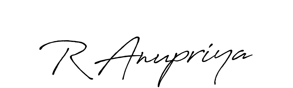Also You can easily find your signature by using the search form. We will create R Anupriya name handwritten signature images for you free of cost using Antro_Vectra_Bolder sign style. R Anupriya signature style 7 images and pictures png
