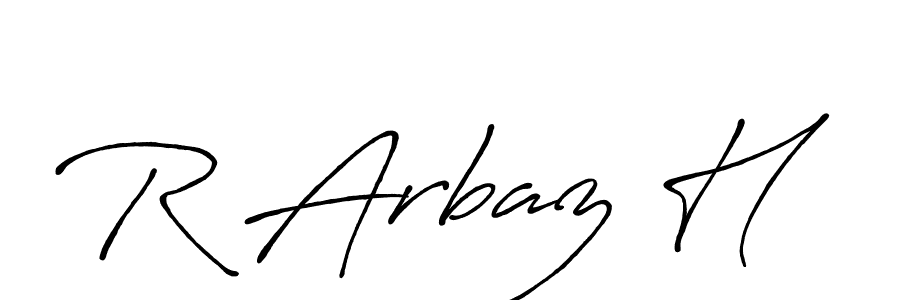 Make a beautiful signature design for name R Arbaz H. With this signature (Antro_Vectra_Bolder) style, you can create a handwritten signature for free. R Arbaz H signature style 7 images and pictures png