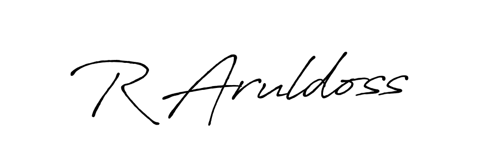 if you are searching for the best signature style for your name R Aruldoss. so please give up your signature search. here we have designed multiple signature styles  using Antro_Vectra_Bolder. R Aruldoss signature style 7 images and pictures png