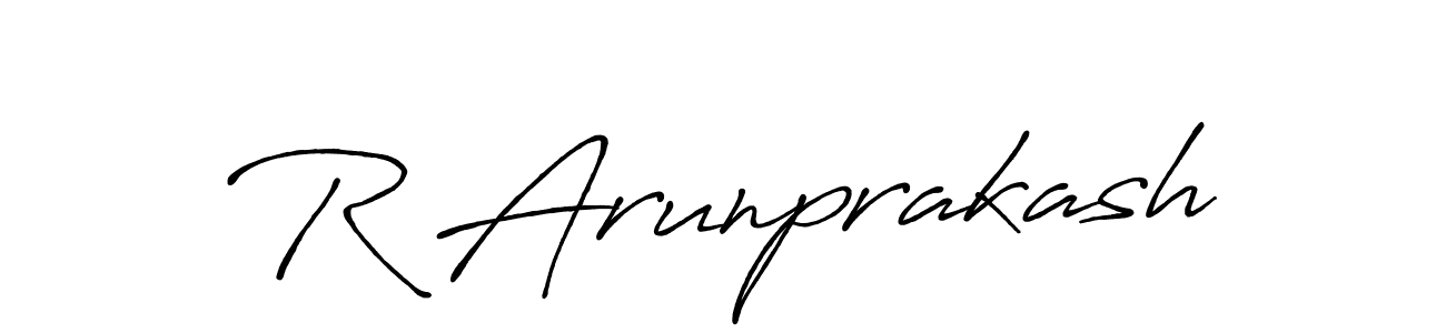 Also we have R Arunprakash name is the best signature style. Create professional handwritten signature collection using Antro_Vectra_Bolder autograph style. R Arunprakash signature style 7 images and pictures png
