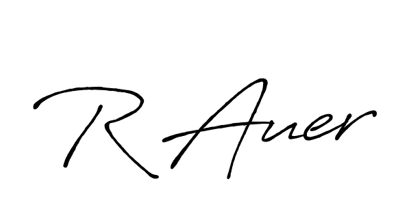 How to make R Auer signature? Antro_Vectra_Bolder is a professional autograph style. Create handwritten signature for R Auer name. R Auer signature style 7 images and pictures png