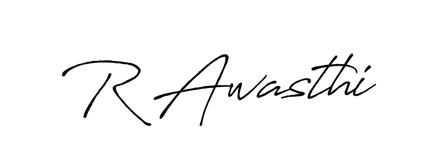 This is the best signature style for the R Awasthi name. Also you like these signature font (Antro_Vectra_Bolder). Mix name signature. R Awasthi signature style 7 images and pictures png