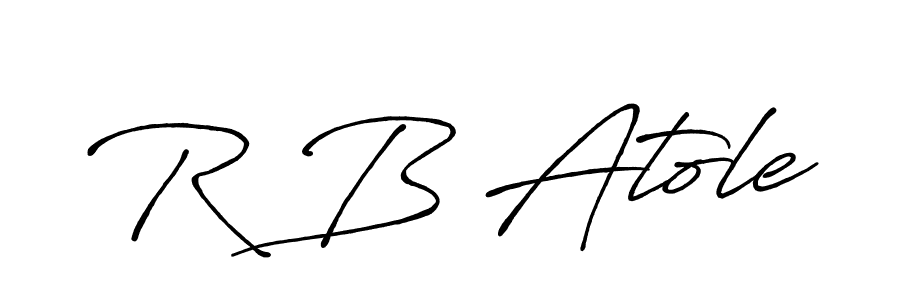 Make a beautiful signature design for name R B Atole. With this signature (Antro_Vectra_Bolder) style, you can create a handwritten signature for free. R B Atole signature style 7 images and pictures png