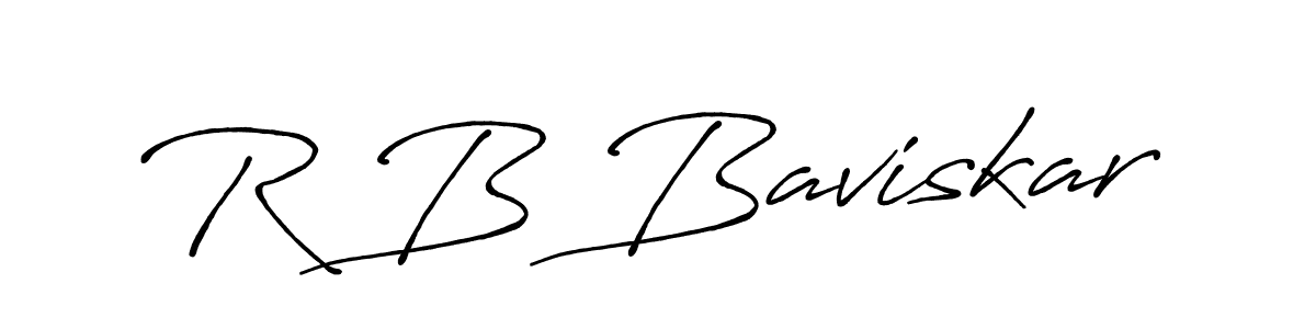 Make a beautiful signature design for name R B Baviskar. Use this online signature maker to create a handwritten signature for free. R B Baviskar signature style 7 images and pictures png