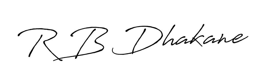 if you are searching for the best signature style for your name R B Dhakane. so please give up your signature search. here we have designed multiple signature styles  using Antro_Vectra_Bolder. R B Dhakane signature style 7 images and pictures png