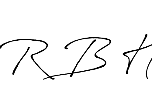 Use a signature maker to create a handwritten signature online. With this signature software, you can design (Antro_Vectra_Bolder) your own signature for name R B H. R B H signature style 7 images and pictures png