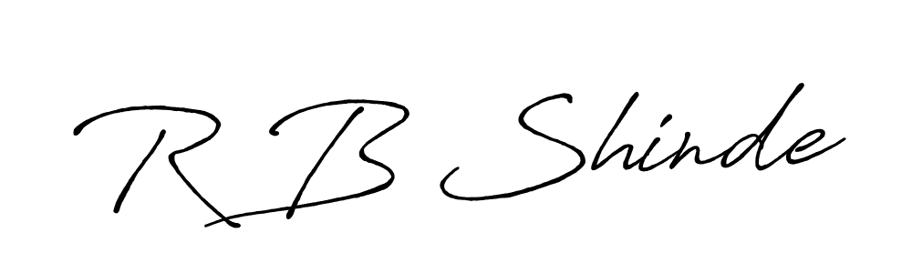 Also we have R B Shinde name is the best signature style. Create professional handwritten signature collection using Antro_Vectra_Bolder autograph style. R B Shinde signature style 7 images and pictures png