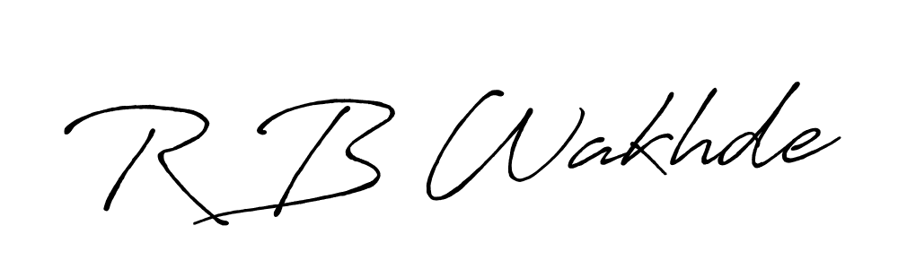 You should practise on your own different ways (Antro_Vectra_Bolder) to write your name (R B Wakhde) in signature. don't let someone else do it for you. R B Wakhde signature style 7 images and pictures png