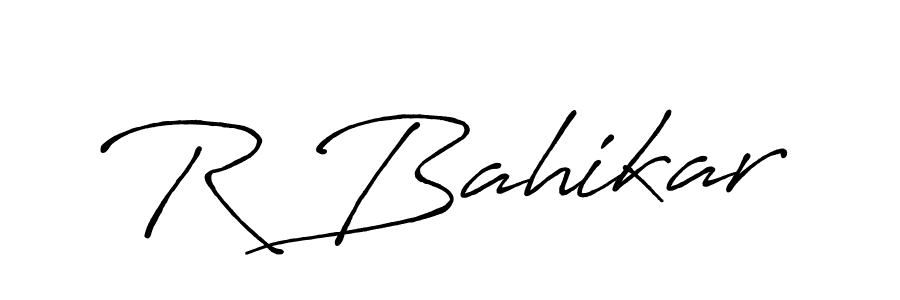 Similarly Antro_Vectra_Bolder is the best handwritten signature design. Signature creator online .You can use it as an online autograph creator for name R Bahikar. R Bahikar signature style 7 images and pictures png