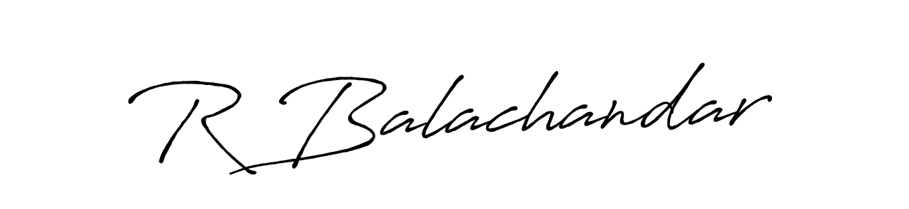 Make a beautiful signature design for name R Balachandar. With this signature (Antro_Vectra_Bolder) style, you can create a handwritten signature for free. R Balachandar signature style 7 images and pictures png