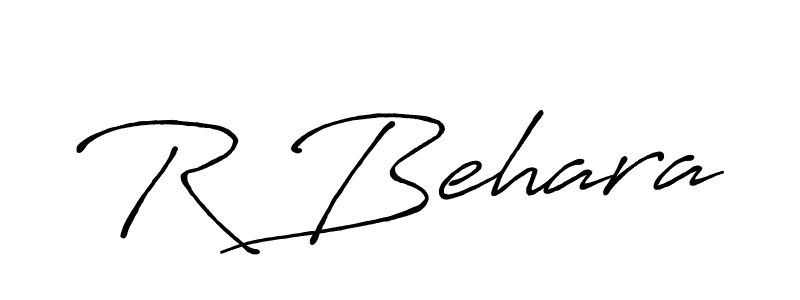 Similarly Antro_Vectra_Bolder is the best handwritten signature design. Signature creator online .You can use it as an online autograph creator for name R Behara. R Behara signature style 7 images and pictures png