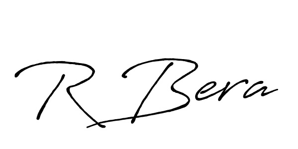 The best way (Antro_Vectra_Bolder) to make a short signature is to pick only two or three words in your name. The name R Bera include a total of six letters. For converting this name. R Bera signature style 7 images and pictures png