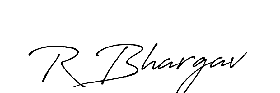 The best way (Antro_Vectra_Bolder) to make a short signature is to pick only two or three words in your name. The name R Bhargav include a total of six letters. For converting this name. R Bhargav signature style 7 images and pictures png
