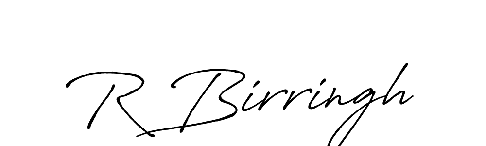 This is the best signature style for the R Birringh name. Also you like these signature font (Antro_Vectra_Bolder). Mix name signature. R Birringh signature style 7 images and pictures png