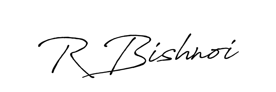 Create a beautiful signature design for name R Bishnoi. With this signature (Antro_Vectra_Bolder) fonts, you can make a handwritten signature for free. R Bishnoi signature style 7 images and pictures png