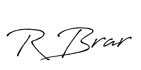 Make a beautiful signature design for name R Brar. With this signature (Antro_Vectra_Bolder) style, you can create a handwritten signature for free. R Brar signature style 7 images and pictures png