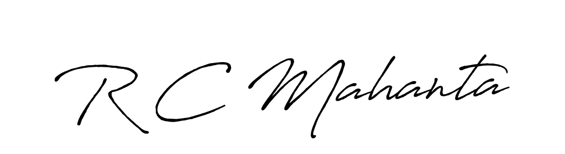 Also You can easily find your signature by using the search form. We will create R C Mahanta name handwritten signature images for you free of cost using Antro_Vectra_Bolder sign style. R C Mahanta signature style 7 images and pictures png