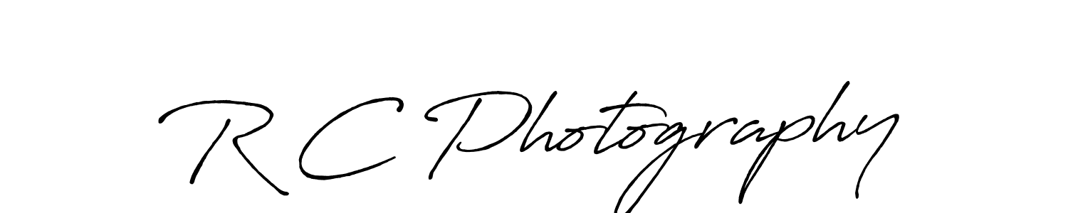 Use a signature maker to create a handwritten signature online. With this signature software, you can design (Antro_Vectra_Bolder) your own signature for name R C Photography. R C Photography signature style 7 images and pictures png