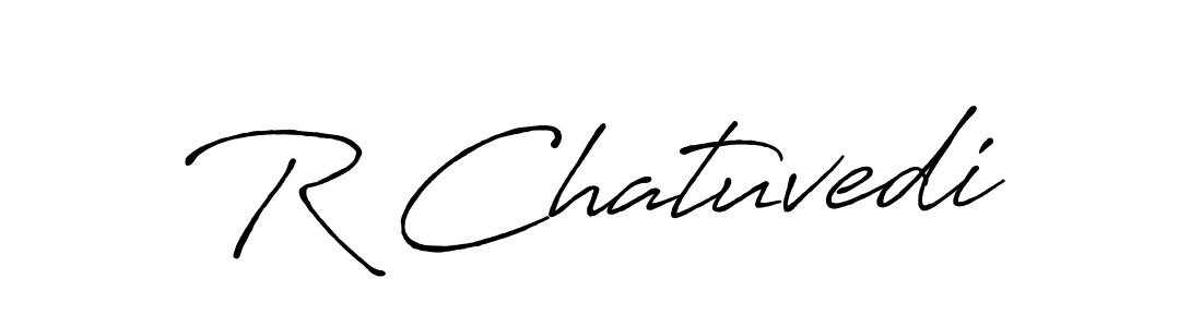 R Chatuvedi stylish signature style. Best Handwritten Sign (Antro_Vectra_Bolder) for my name. Handwritten Signature Collection Ideas for my name R Chatuvedi. R Chatuvedi signature style 7 images and pictures png