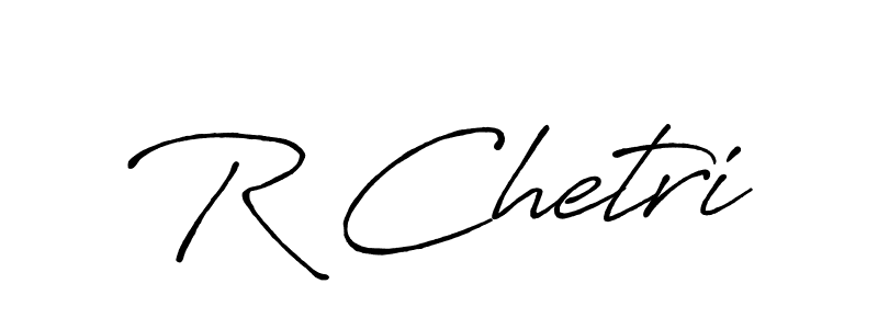 How to make R Chetri name signature. Use Antro_Vectra_Bolder style for creating short signs online. This is the latest handwritten sign. R Chetri signature style 7 images and pictures png