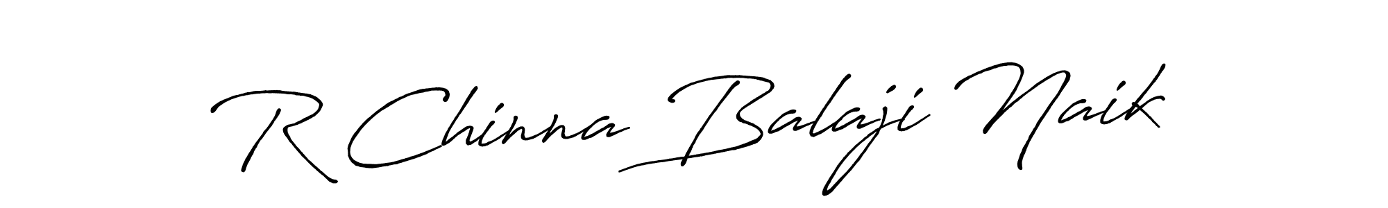 How to make R Chinna Balaji Naik name signature. Use Antro_Vectra_Bolder style for creating short signs online. This is the latest handwritten sign. R Chinna Balaji Naik signature style 7 images and pictures png