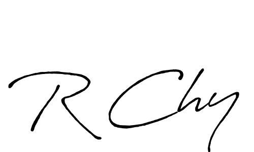 How to make R Chy name signature. Use Antro_Vectra_Bolder style for creating short signs online. This is the latest handwritten sign. R Chy signature style 7 images and pictures png