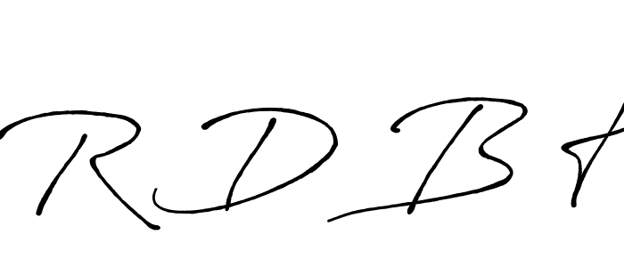 Best and Professional Signature Style for R D B H. Antro_Vectra_Bolder Best Signature Style Collection. R D B H signature style 7 images and pictures png