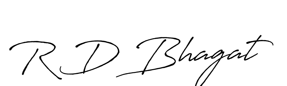 You should practise on your own different ways (Antro_Vectra_Bolder) to write your name (R D Bhagat) in signature. don't let someone else do it for you. R D Bhagat signature style 7 images and pictures png