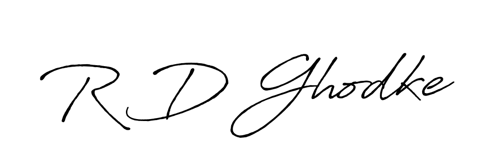 Use a signature maker to create a handwritten signature online. With this signature software, you can design (Antro_Vectra_Bolder) your own signature for name R D Ghodke. R D Ghodke signature style 7 images and pictures png