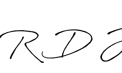 Best and Professional Signature Style for R D J. Antro_Vectra_Bolder Best Signature Style Collection. R D J signature style 7 images and pictures png