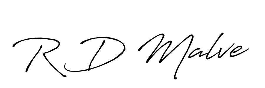 Also we have R D Malve name is the best signature style. Create professional handwritten signature collection using Antro_Vectra_Bolder autograph style. R D Malve signature style 7 images and pictures png