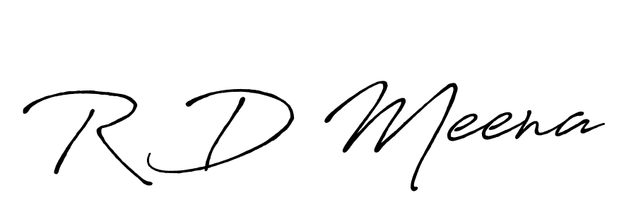 Make a beautiful signature design for name R D Meena. Use this online signature maker to create a handwritten signature for free. R D Meena signature style 7 images and pictures png