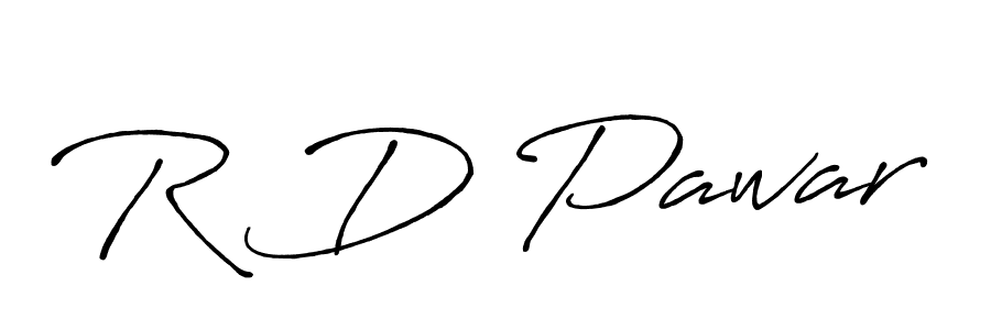 R D Pawar stylish signature style. Best Handwritten Sign (Antro_Vectra_Bolder) for my name. Handwritten Signature Collection Ideas for my name R D Pawar. R D Pawar signature style 7 images and pictures png