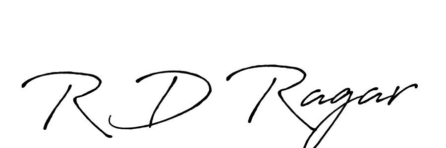 The best way (Antro_Vectra_Bolder) to make a short signature is to pick only two or three words in your name. The name R D Ragar include a total of six letters. For converting this name. R D Ragar signature style 7 images and pictures png