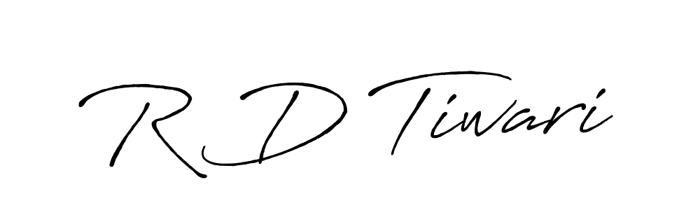 The best way (Antro_Vectra_Bolder) to make a short signature is to pick only two or three words in your name. The name R D Tiwari include a total of six letters. For converting this name. R D Tiwari signature style 7 images and pictures png